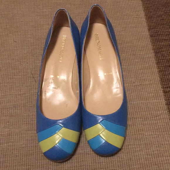 Italian made Bruno Magli turquoise shoes - Picture 5 of 6